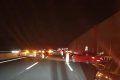 BAB 6 / Dielheim : Über 20 Autofahrer blieben an Warnbake hängen