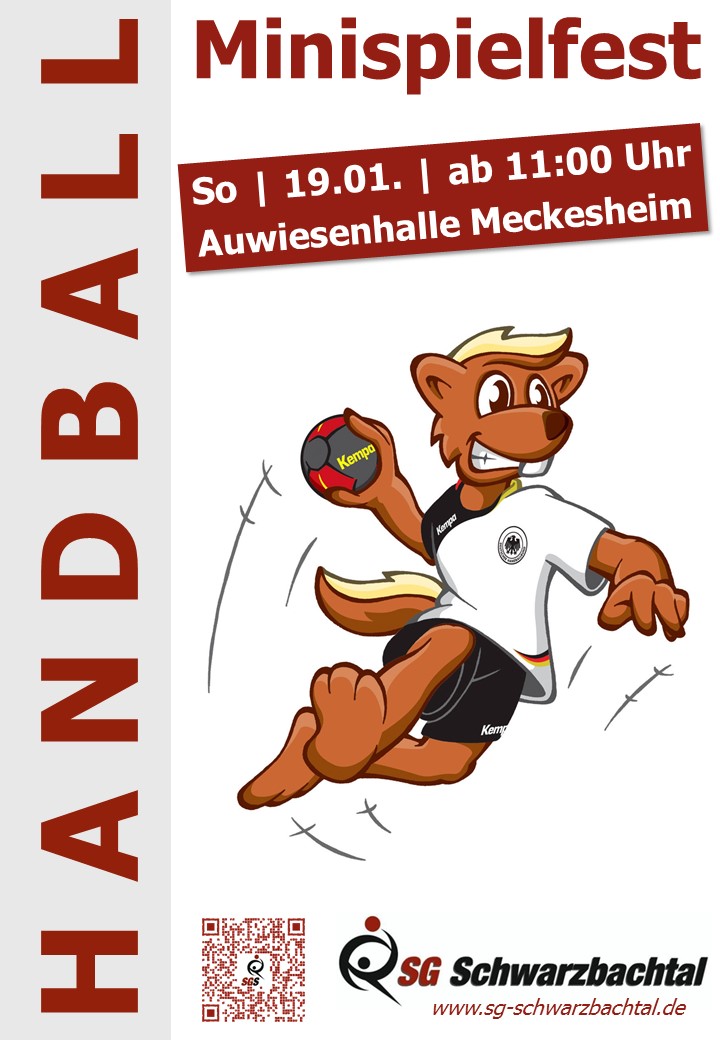 Handball-Minispielfest in der Auwiesenhalle Meckesheim