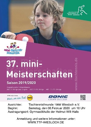 Tischtennis mini-Meisterschaften in Wiesloch