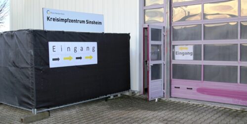 Kreisimpfzentren in Weinheim & Sinsheim haben heute begonnen – nur 80 Impfungen pro Tag …