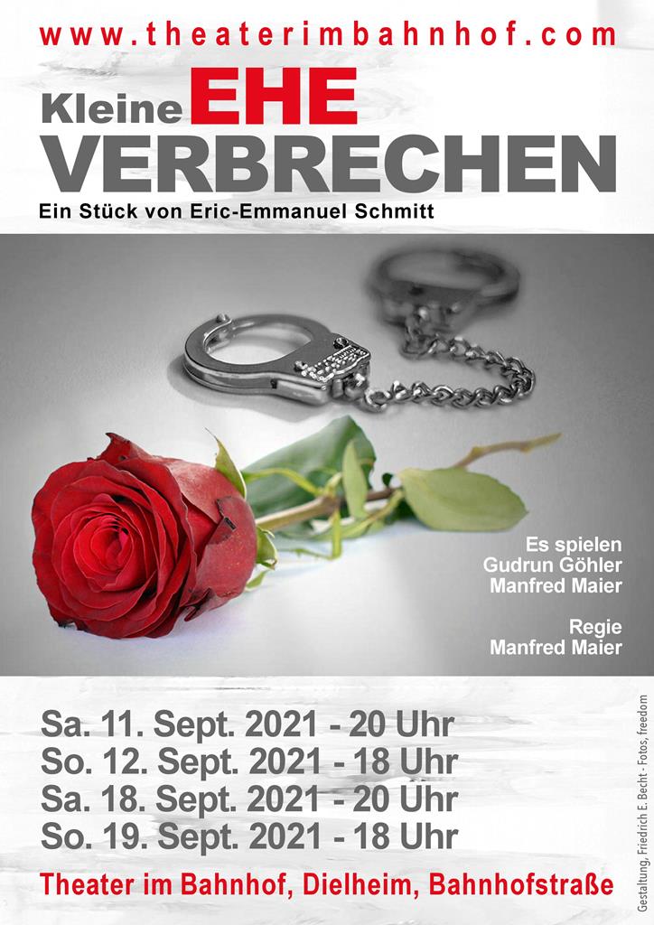 „Theater im Bahnhof“ Dielheim spielt im September “KLEINE EHEVERBRECHEN“