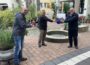Spendenübergabe nach Straßenmusik- Aktion – Kulturförderverein spendet für Fluthilfe Projekt des Stadtteilverein Frauenweiler