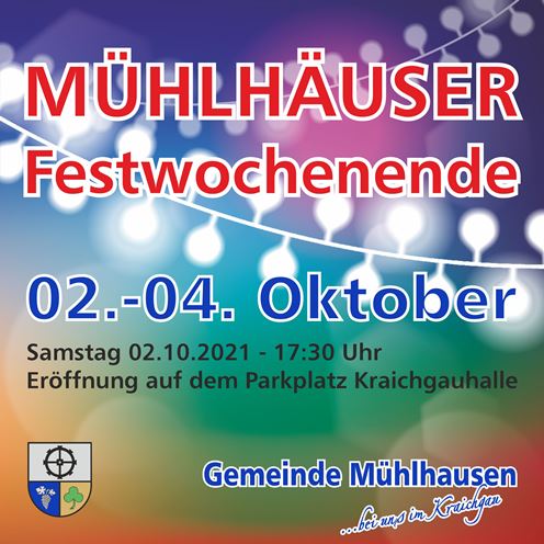 Auch in Mühlhausen ist Kerwe (Festwochenende) angesagt … kommendes Wochenende – herzliche Einladung