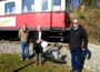 Triebwagen in Baiertal hat einen neuen „Mitfahrer“ – Bürgermeister Sauer als „Schaffner“