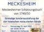 Das Meckesheimer Schatzungsbuch von 1749/50 – Einmalige Sonderausstellung