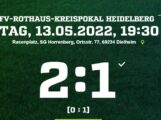 ROTHAUS -Kreispokalfinale am Abend in Horrenberg – es gab auch einen Pokalsieger …