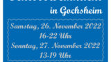 2. Kraichtaler Schlossweihnacht in Gochsheim jetzt am Wochenende