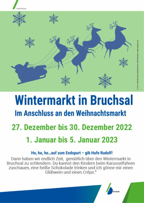 Plakat Wintermarkt Bruchsal