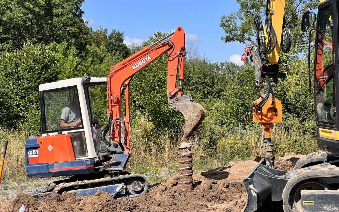 Neubau der Kita in Unteröwisheim – Probebohrungen für Tiefenkollektoren