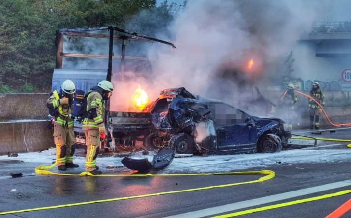 A5/Heidelberg – Zwei Tote nach Unfall mit fünf beteiligten Fahrzeugen