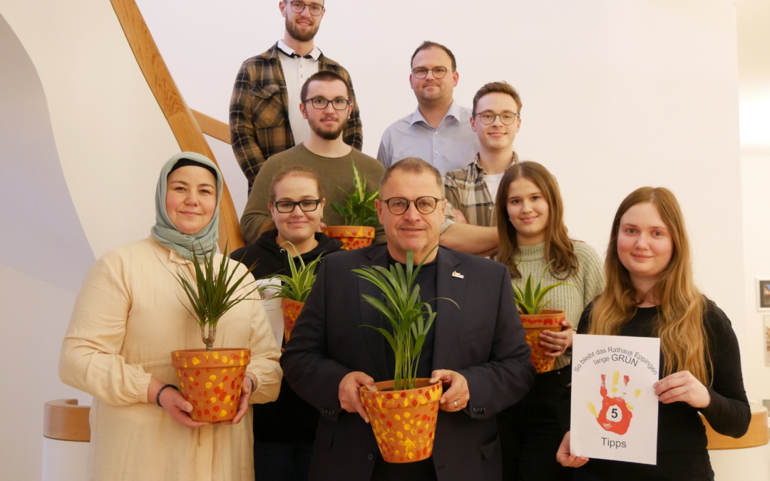 Auszubildende der Stadtverwaltung sind Klimascouts