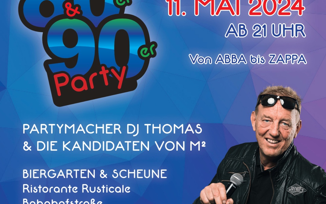 Frühlingsgefühle – Die 80er, 90er Party in Meckesheim