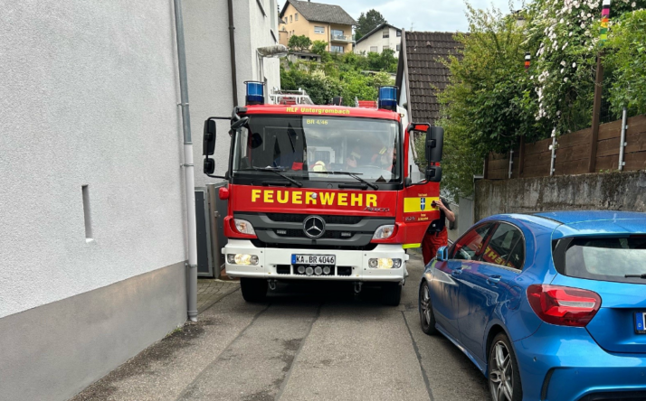 Untergrombach – Testfahrt der Feuerwehr zeigt Problematik auf