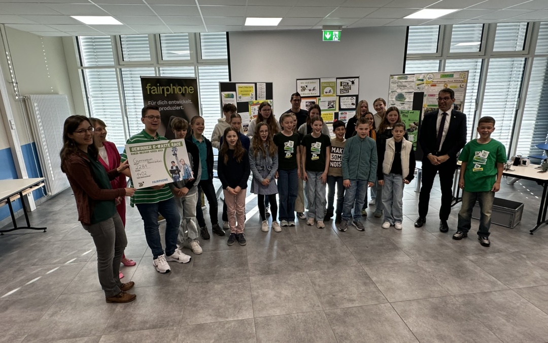 Gymnasium Bammental gewinnt E-Waste Race im Rhein-Neckar-Kreis