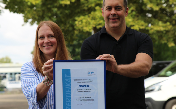SWEG erstmals für umfassendes Energiemanagement zertifiziert