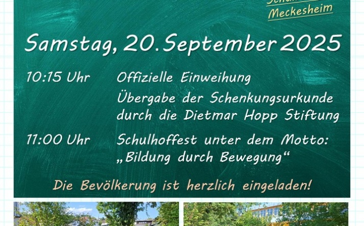 Einweihung des neuen Schulhofs