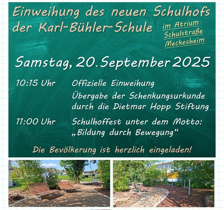Einweihung des neuen Schulhofs
