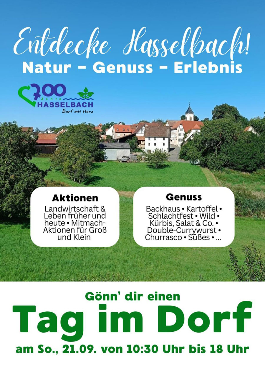 Ein Tag im Dorf Hasselbach