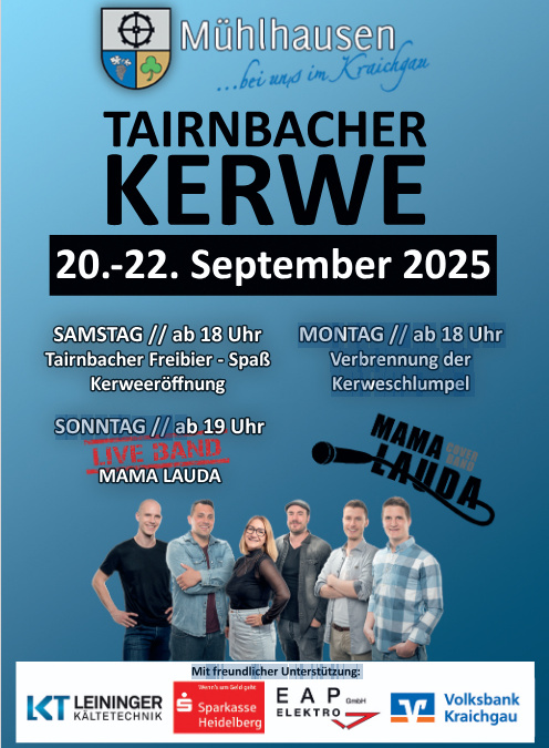 Tairnbacher Kerwe auf dem Dorfplatz