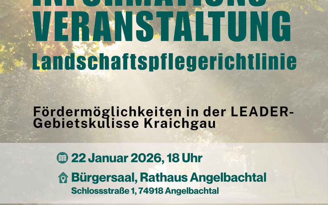 Informationsveranstaltung zur Landschaftspflegerichtlinie in Angelbachtal