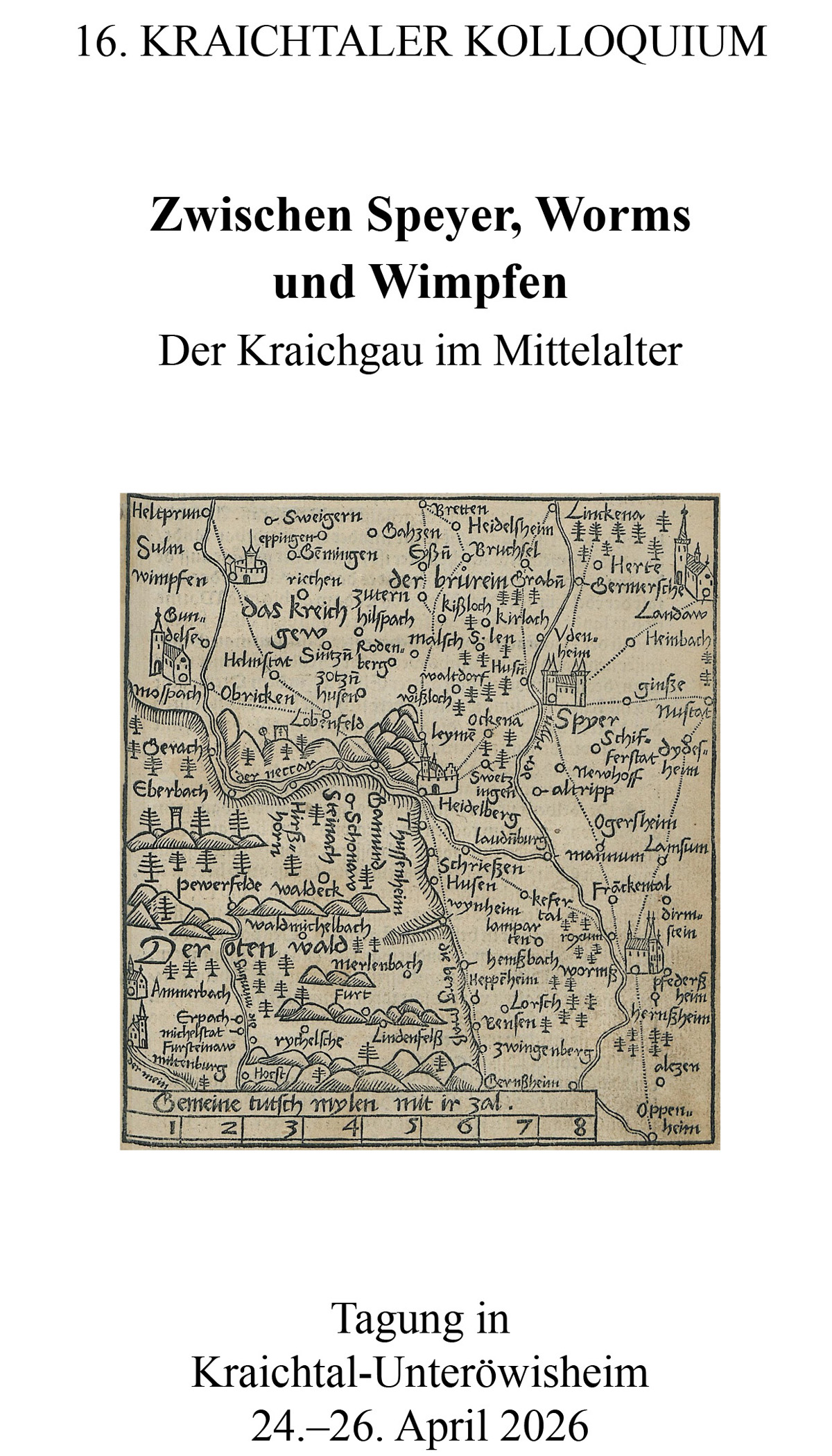 Programm Kolloquium 2026 Titel 16. Kraichtaler Kolloquium