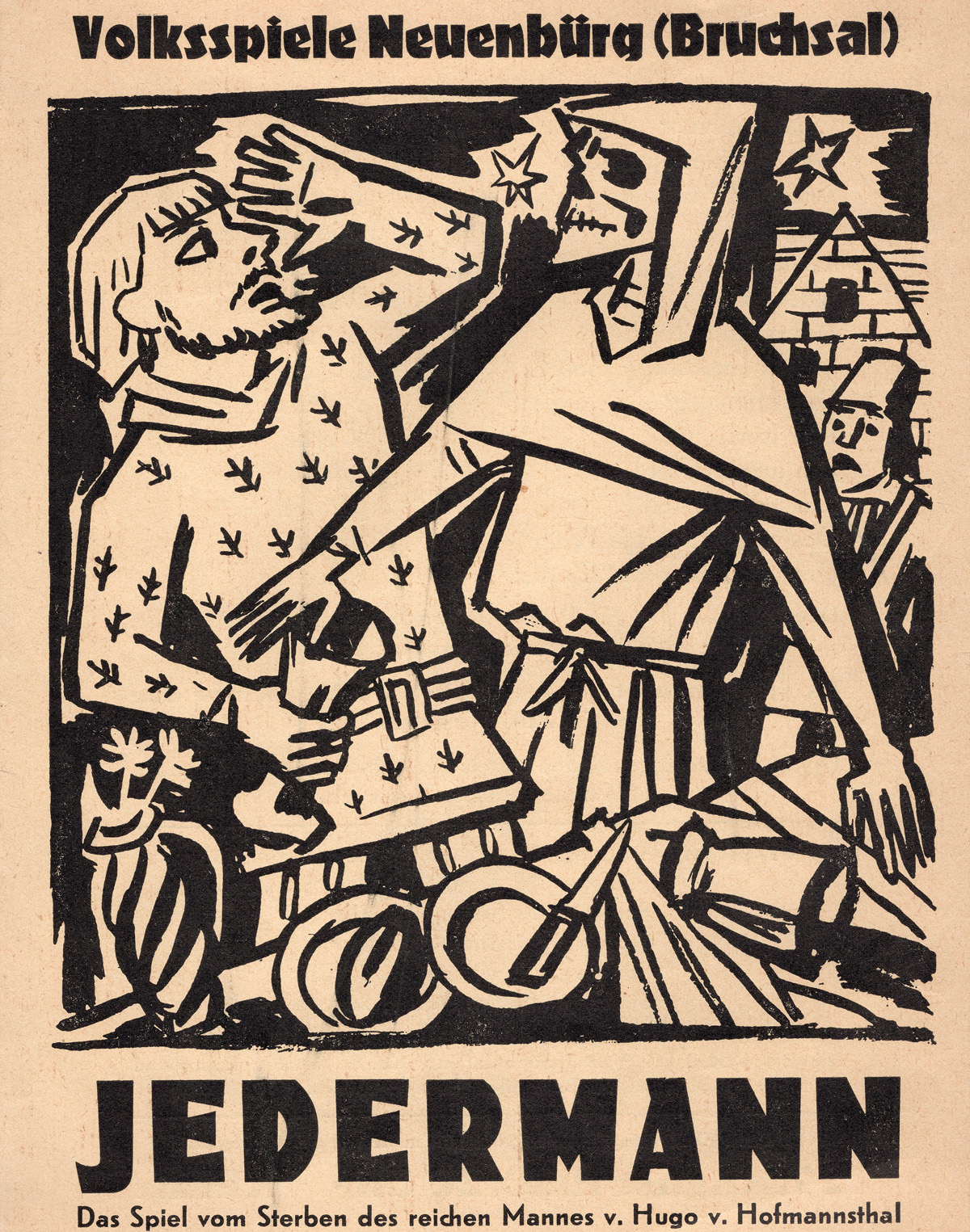 Hubbuch Jedermann Flugblatt Neuenbürg