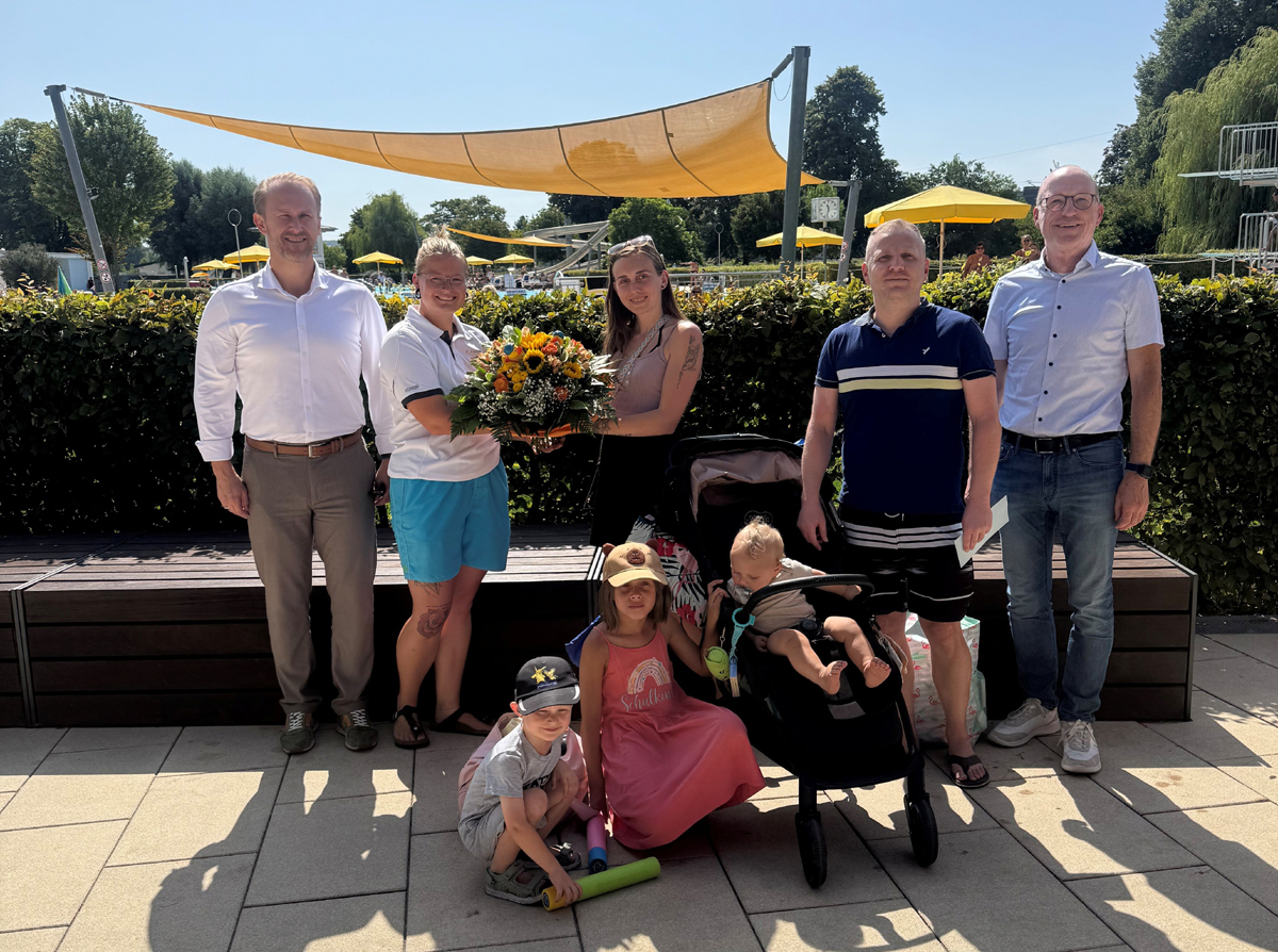 100.000 Freibadbesucher Besucher