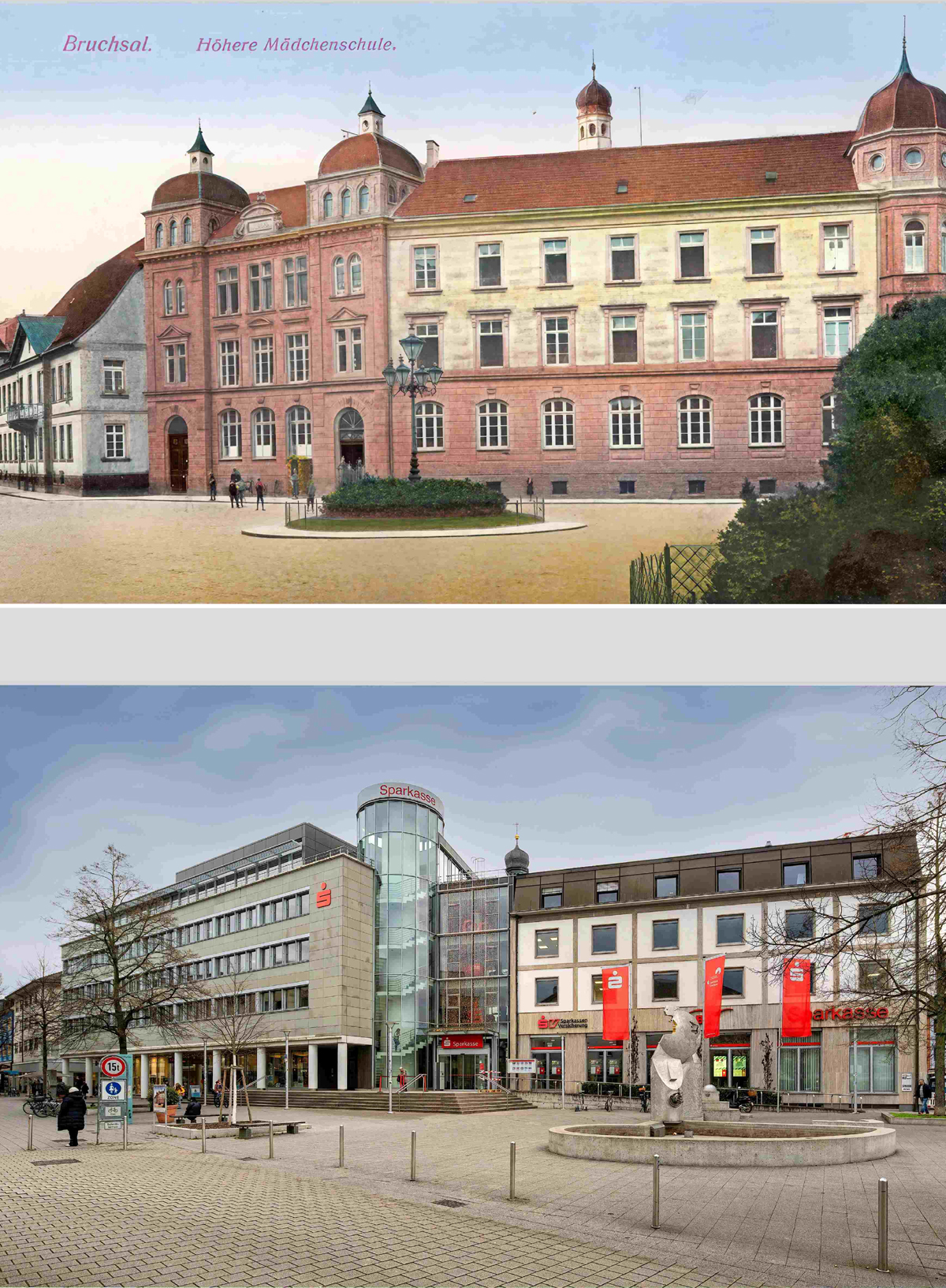 Bild 2 – FOTOFREUNDE HEIDELSHEIM – Bildpaar Friedrichsplatz Bruchsal