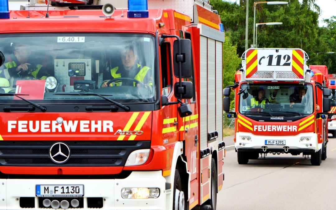 Feuerwehr und Ordnungsamt in Büchenau unterwegs
